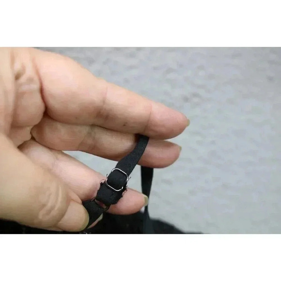 Altar'd State Black Lace Overlay A-Line Dress-Size Medium-Back Zip - Picture 6 of 12